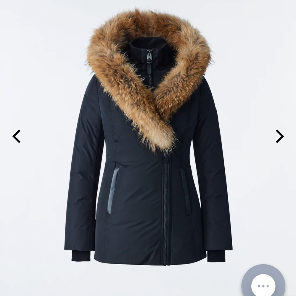 ADALI DOWN COAT WITH NATURAL FUR SIGNATURE MACKAGE COLLAR